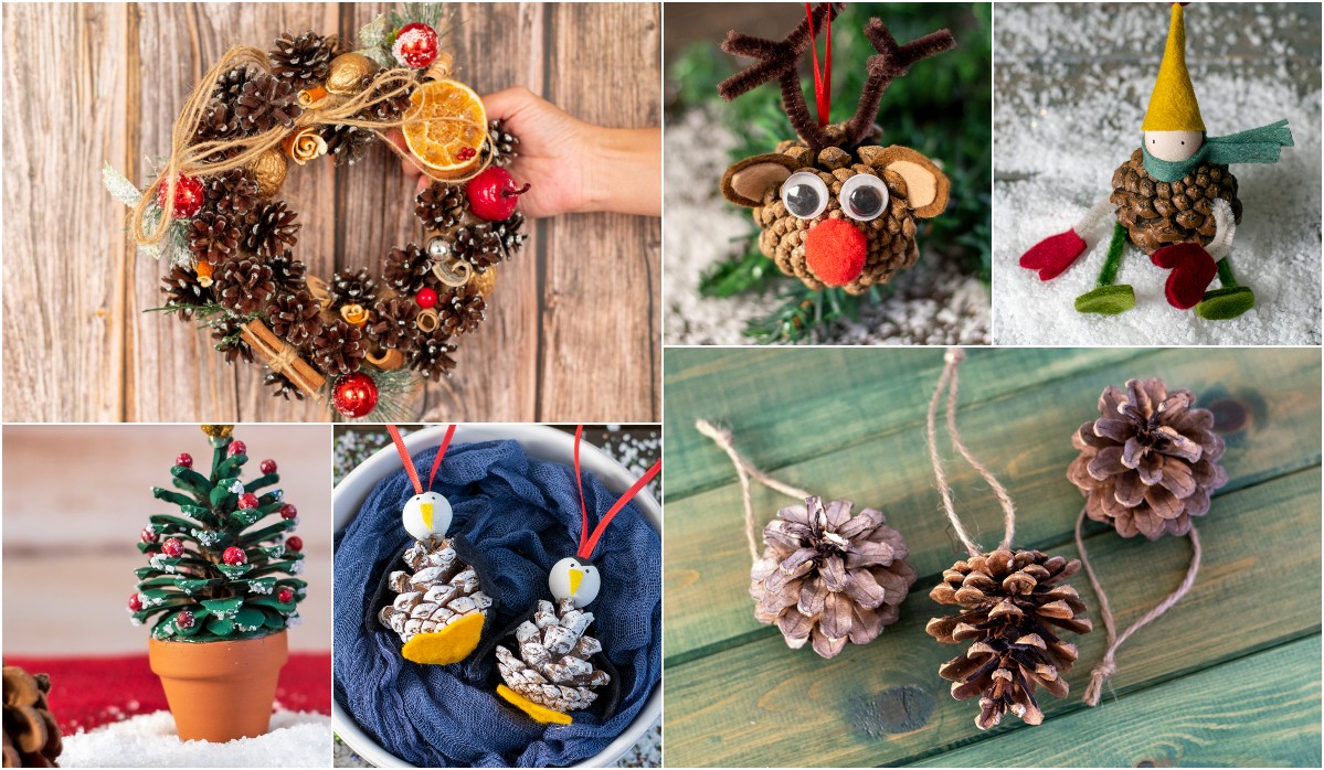 25 Magical Pine Cone Christmas Crafts, Decorations & Ornaments
