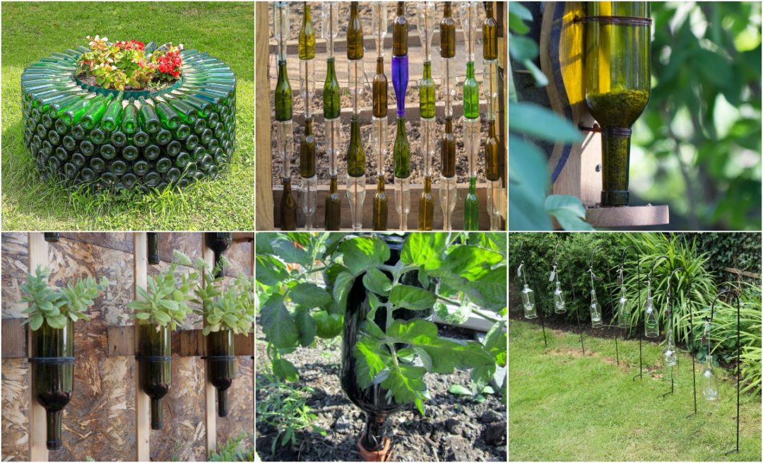 20 Epic Ways To Reuse Glass Bottles in Your Garden