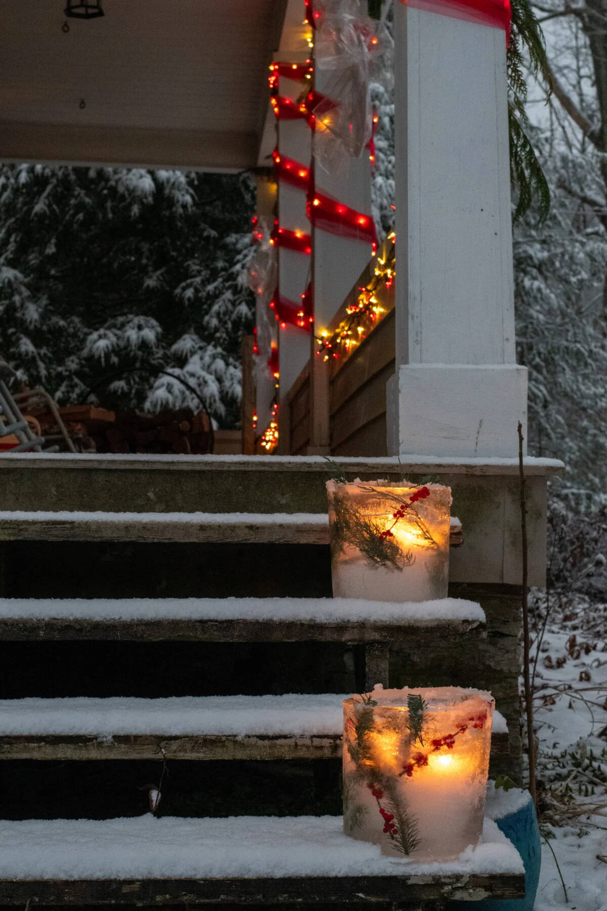 Ice luminaries
