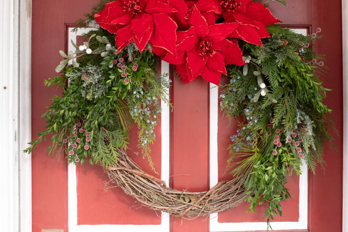 Wreath on a door